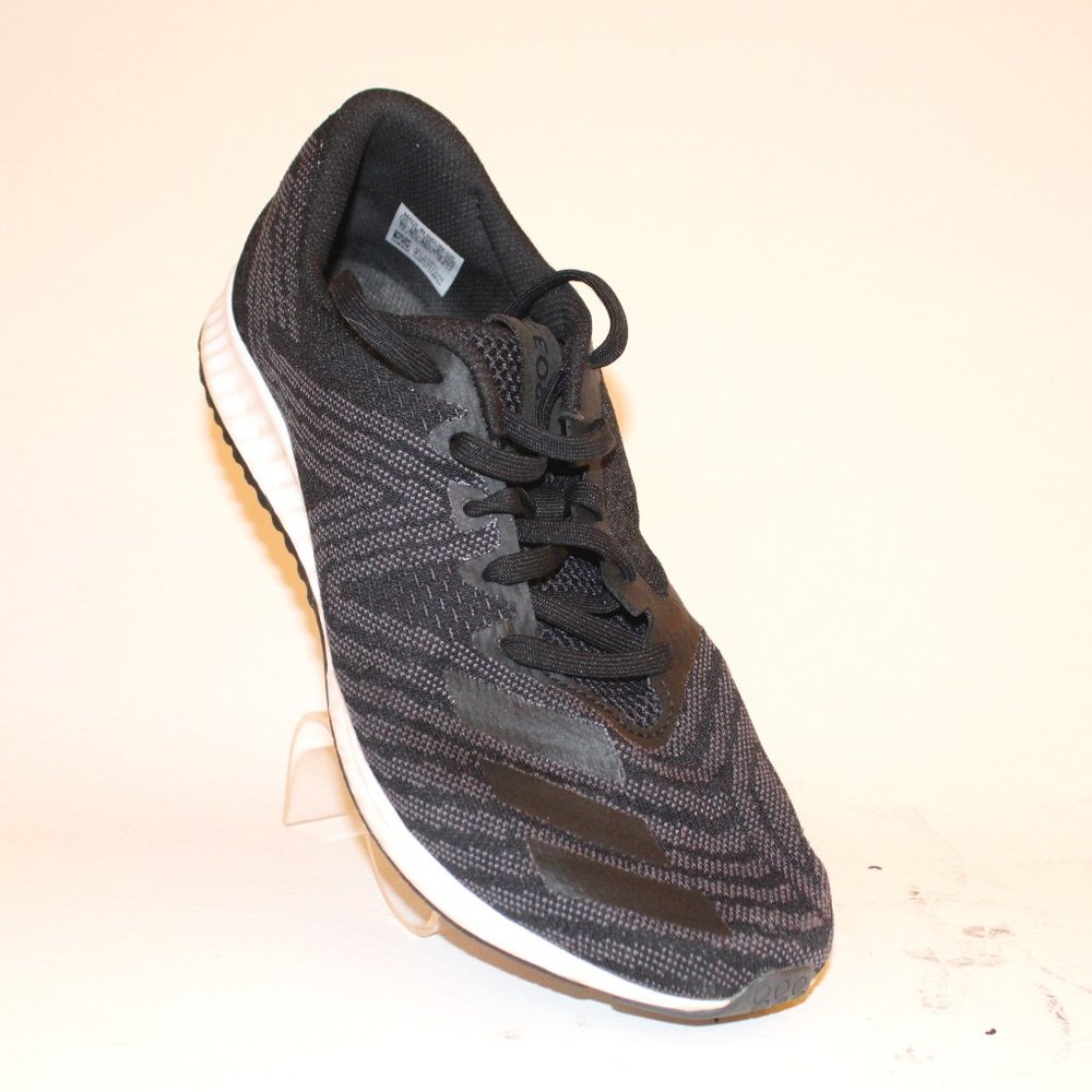 adidas Women's 10 Aerobounce PR Running Athletic Shoe Core Black Metallic Silver - Picture 1 of 10
